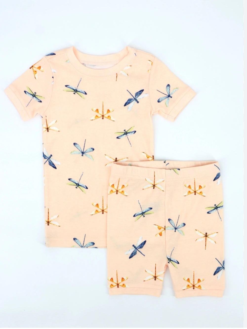 Old Navy Kid’s Peach Dragonfly Print Pajama Set